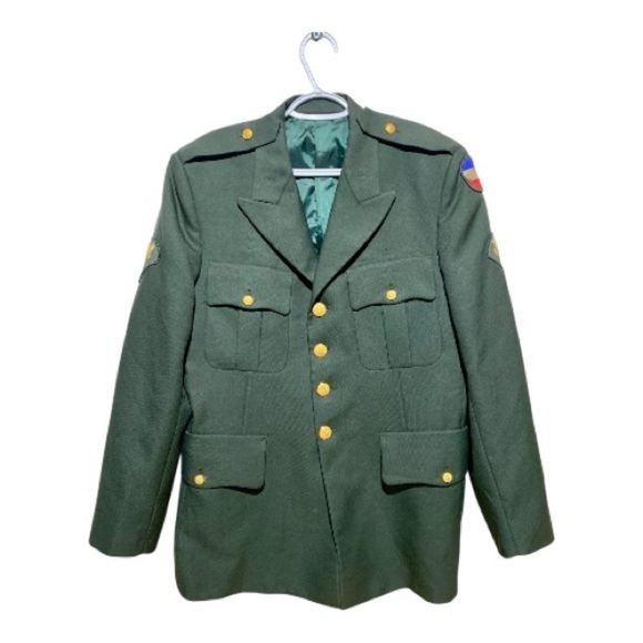 Men’s Vintage 1960’s Vietnam Era Military Dress Jacket (2nd Armored Division) - Picture 1 of 6